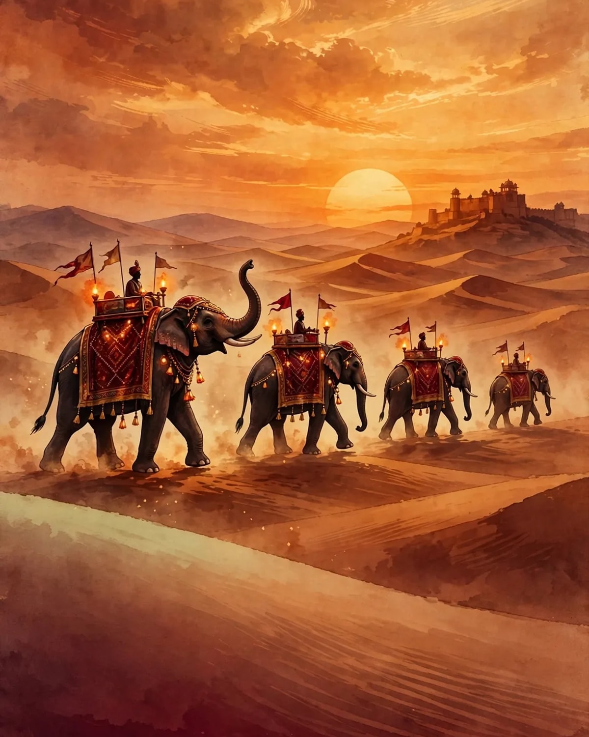 Sahara Sunset Invite App