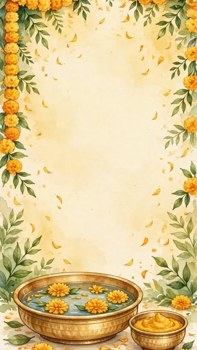 Haldi Sunshine invitation card set