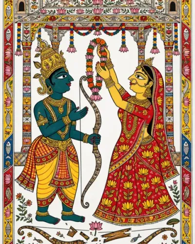 Siya Ram invitation design