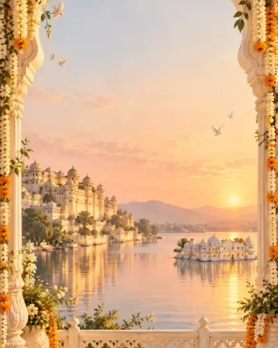 Udaipur Lake invitation design